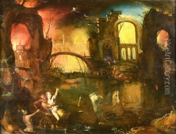 Juno V Podsveti Oil Painting - Pieter Schoubroeck