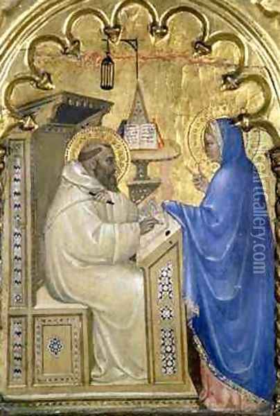 The Virgin appearing to St Bernard Oil Painting - Milano Giovanni da