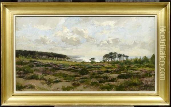 A Moor Landscape Oil Painting - Pierre-Emmanuel Damoye