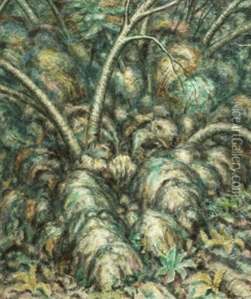 Tree Rhythms Ii Oil Painting - Edward Middleton Manigault