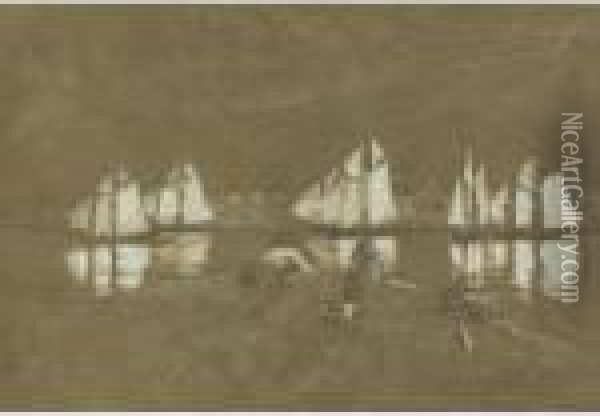 Gloucester Harbor Oil Painting - Winslow Homer