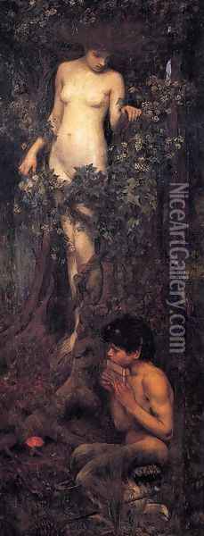 A Hamadryad 1893 Oil Painting - John William Waterhouse