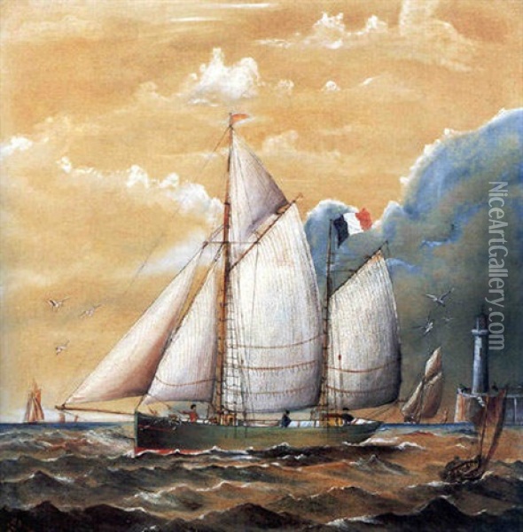 Bateaux A Voile Oil Painting - Henri Rousseau