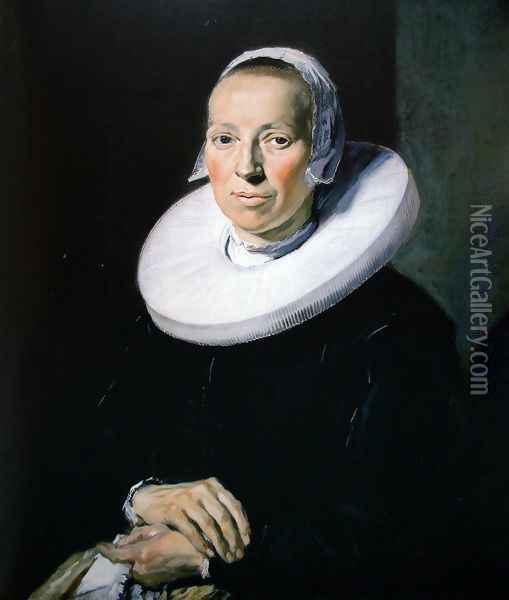 Portrait of a Woman 1 Oil Painting - Frans Hals
