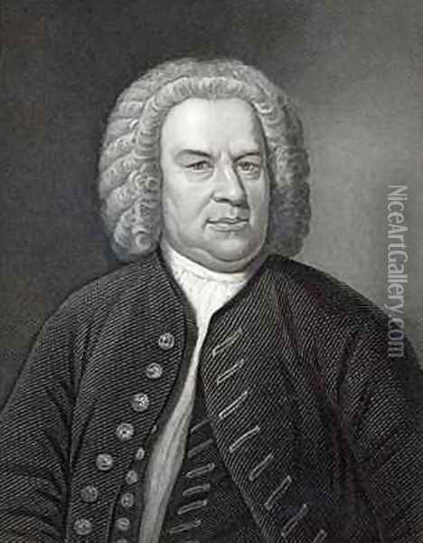 Portrait of Johann Sebastian Bach German composer Oil Painting - Elias Gottleib Haussmann