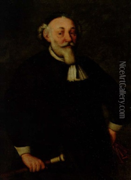 Brukspatron Henrik De Trij Oil Painting - Daniel Mytens the Elder