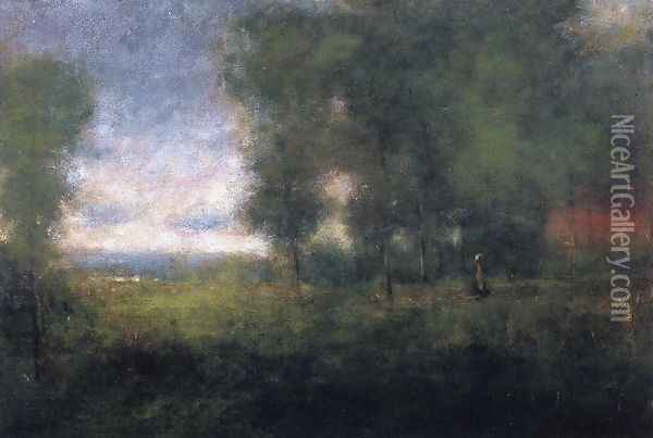 Edge of the Woods Oil Painting - George Inness
