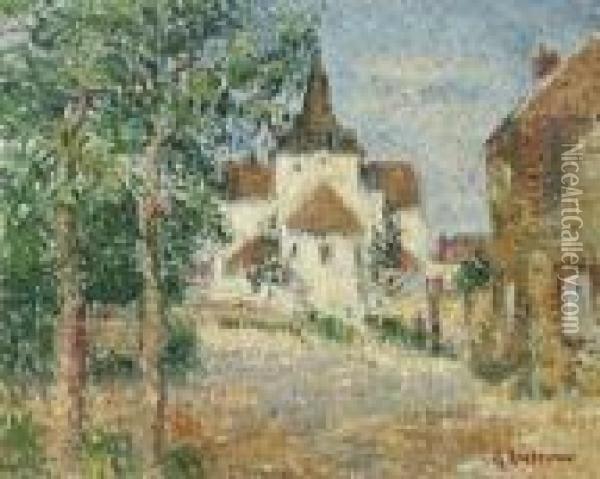 Eglise Notre Dame De Vaudreuil Oil Painting - Gustave Loiseau