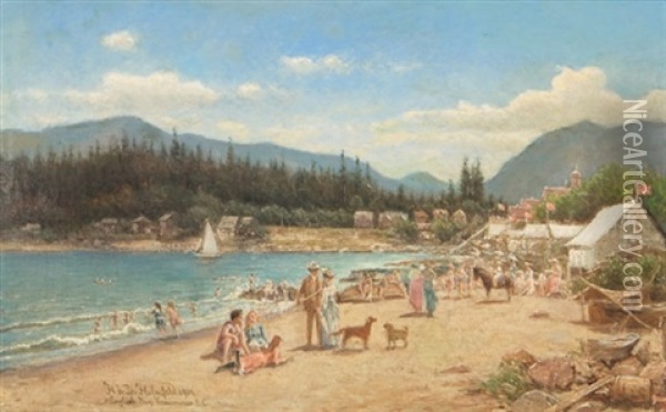 English Bay, Vancouver, Bc Oil Painting - Helmuth Dirckinck-Holmfeld