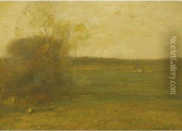 Sprawling Fields Oil Painting - John Francis Murphy