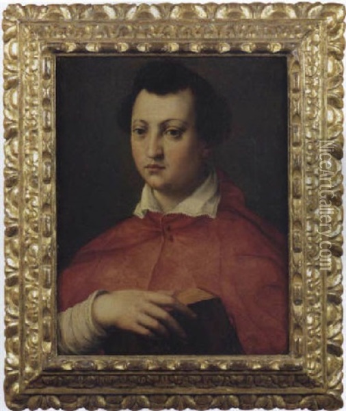 Ritratto Del Cardinale Giovanni De' Medici Con Un Breviario In Mano Oil Painting -  Bronzino