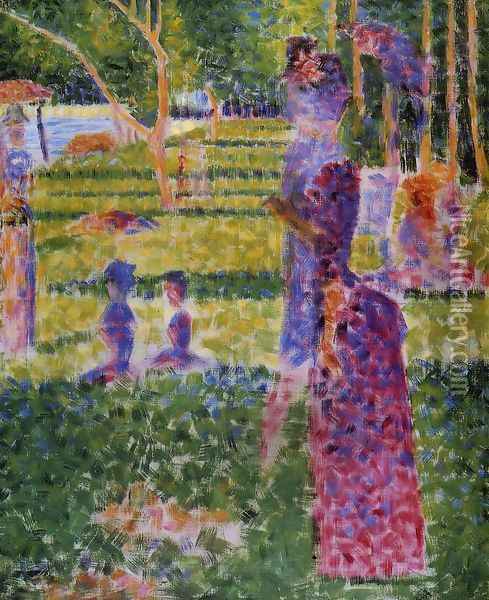 The Couple Oil Painting - Georges Seurat