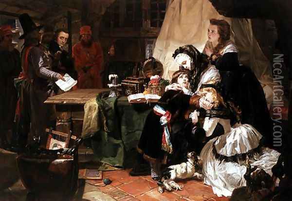 Marie Antoinette and her children Oil Painting - Edward Matthew Ward