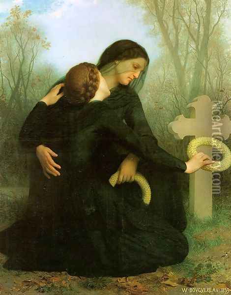 Le Jour des Morts Oil Painting - William-Adolphe Bouguereau