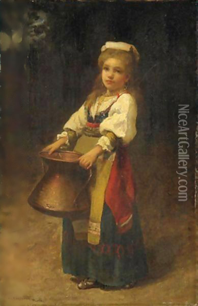 The Little Helper Oil Painting - William Lippincott