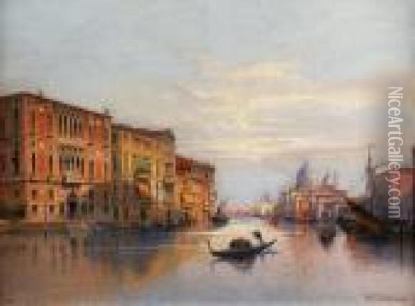 Le Grand Canal E Venise Oil Painting - Karl Kaufmann