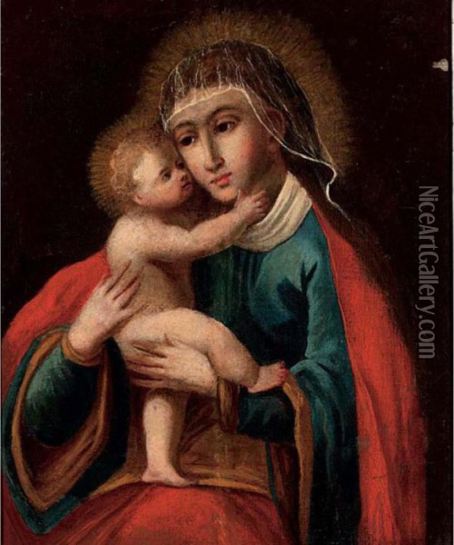 The Madonna And Child Oil Painting - Albrecht Durer