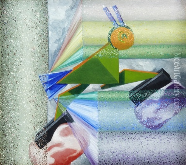 Spektrumbacillen Oil Painting - Gunnar Loeberg