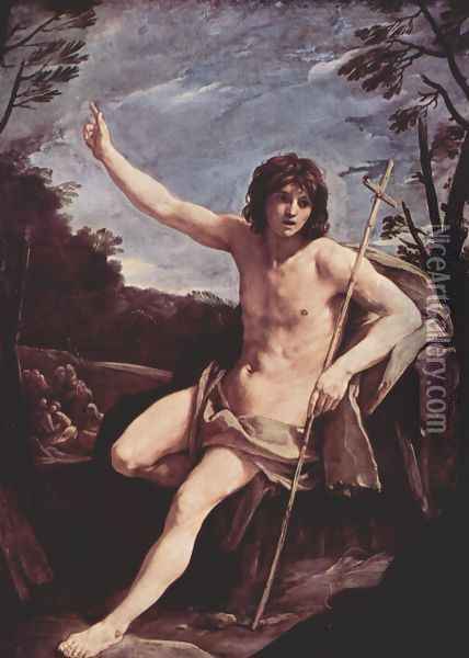 St. John the Baptist in the desert Oil Painting - Guido Reni