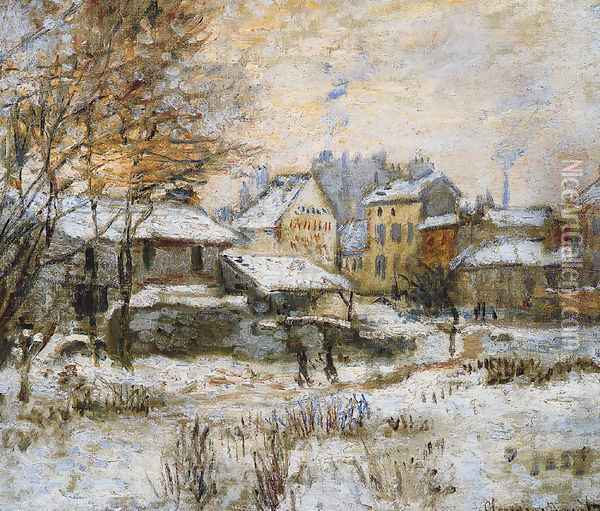 Effet de neige, soleil couchant, 1875 Oil Painting - Claude Oscar Monet