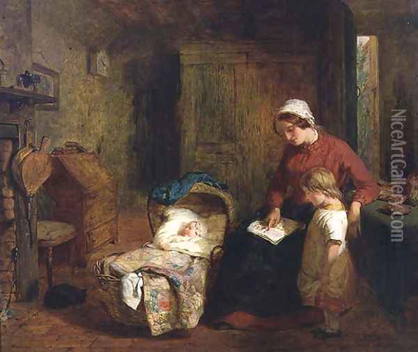 An Interior Oil Painting - George Smith