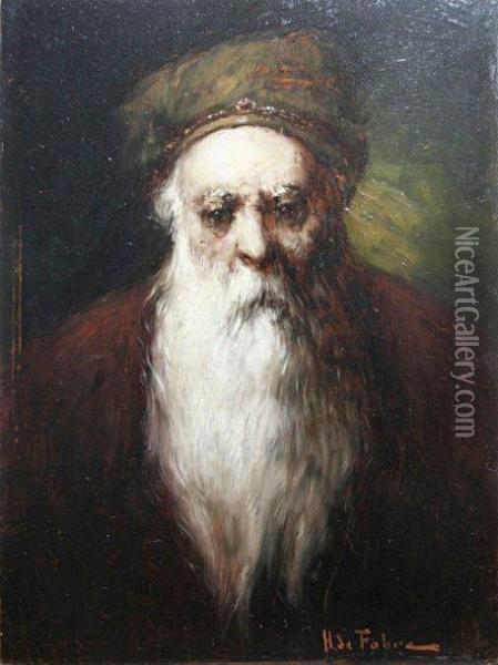Le Vieux Juif Oil Painting - Henri Fabre