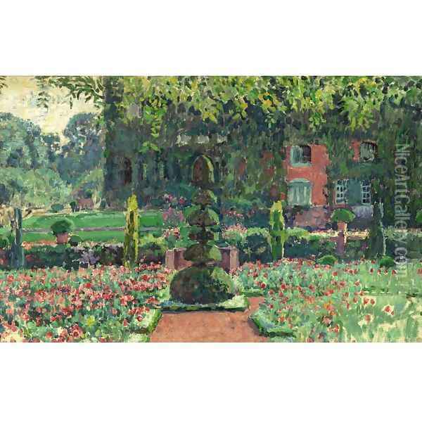 Jardin en ete Oil Painting - Theo van Rysselberghe