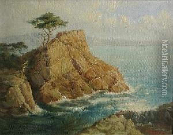 The Lone Cypress Oil Painting - Frank B. Standish