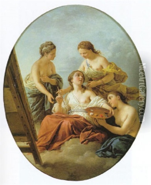La Peinture Aimee Des Graces Oil Painting - Louis Jean Francois Lagrenee