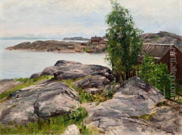 Archipelago Oil Painting - Woldemar Toppelius