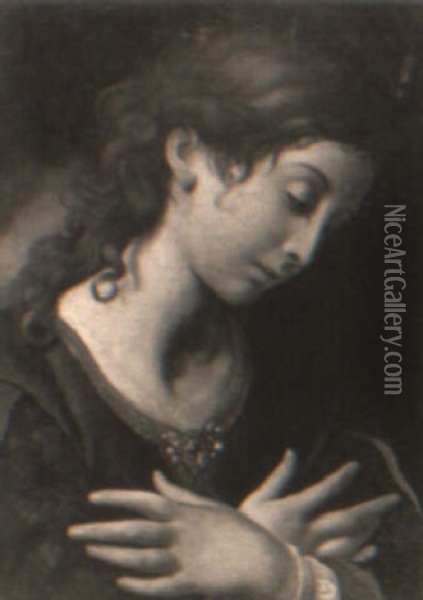 The Angel Annunciate Oil Painting - Carlo Dolci