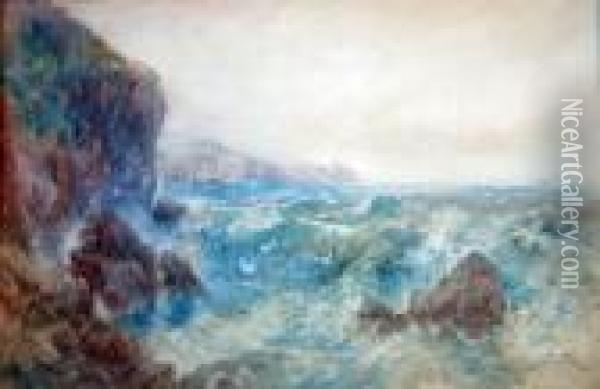 Camaes Bay, Isle Of Anglesey Oil Painting - Joseph Hughes Clayton