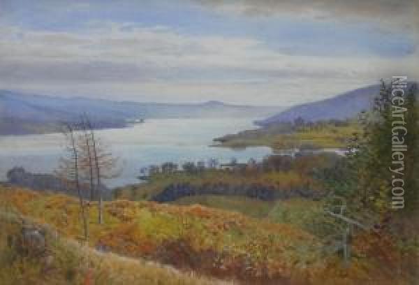 Windemere From Laughrigg Oil Painting - John Pedder