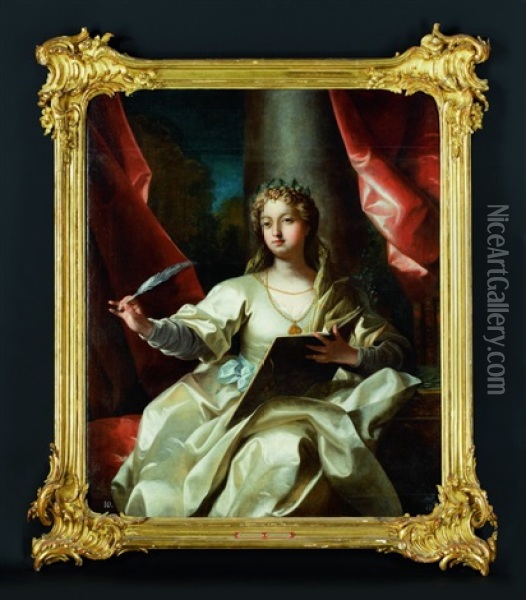 Clio, Die Muse Der Geschichte Oil Painting - Jean Raoux