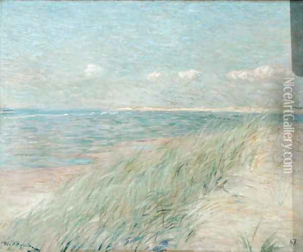 Les Dunes du Zwin, Knokke, 1887 Oil Painting - Theo van Rysselberghe