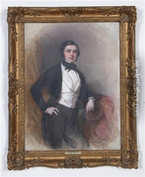 Portrait Of A Gentleman Oil Painting - Thomas Richmond