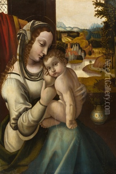 Madonna Mit Kind (madonna Del Latte) Oil Painting - Bernardino dei Conti
