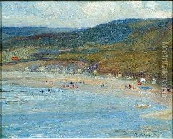 A View Of Runswick Bay Oil Painting - Mark Senior