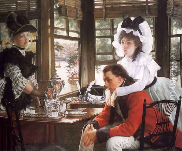 Bad News (or The Parting) Oil Painting - James Jacques Joseph Tissot