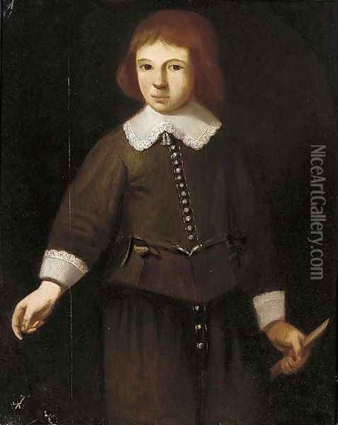 Portrait of a boy Oil Painting - Anglo-Dutch School