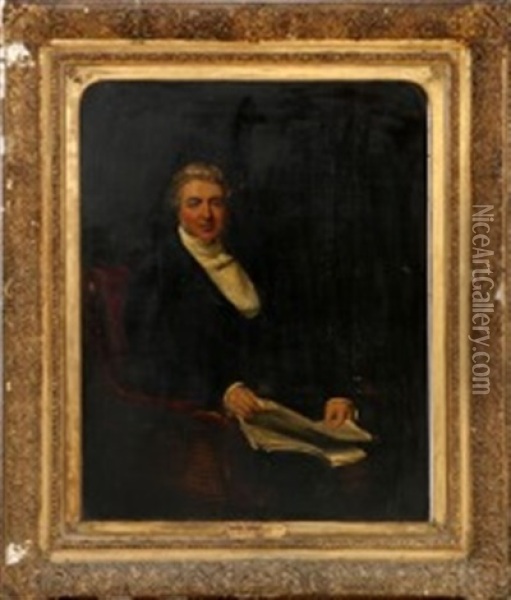Portrait Of Thomas Smalley Potter Oil Painting - Benjamin Rawlinson Faulkner