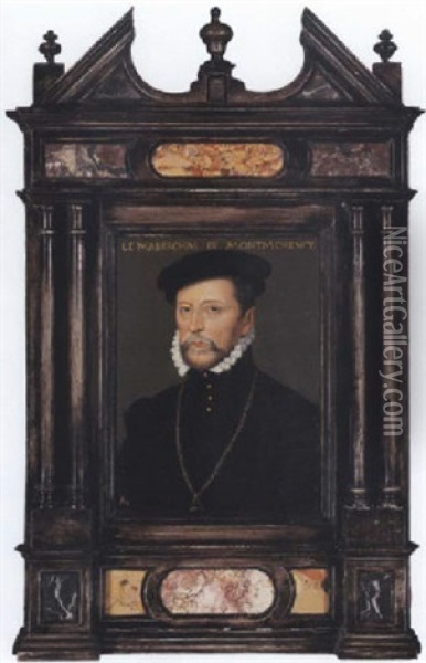 Portrait Du Vicomte Sebastien De Luxembourg (?) Oil Painting - Francois Clouet
