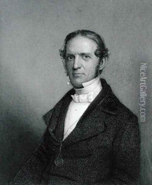 William Hickling Prescott, engraved by Thomas B. Welch 1814-74 after a daguerreotype Oil Painting - Southworth, A.S. and Hawes, J.