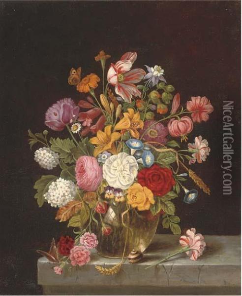 Roses Oil Painting - Ambrosius the Elder Bosschaert