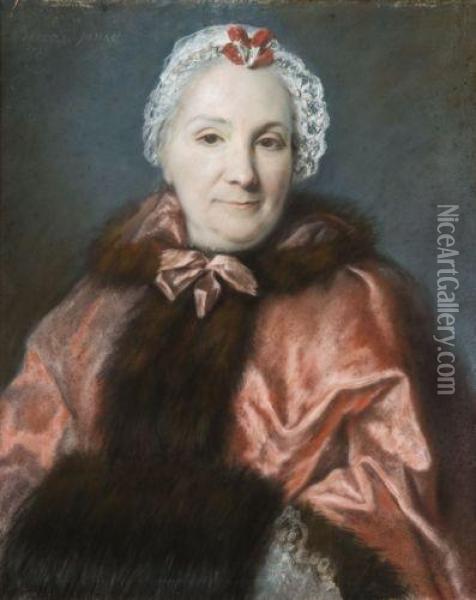 Portrait De Femme, Dit De Catherine Jars Oil Painting - Pierre Bernard