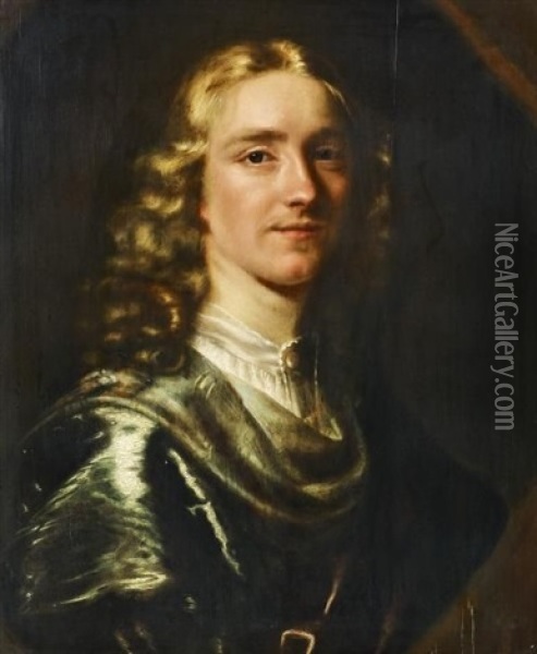 Portrat Eines Jungen Edelmannes Oil Painting - Caspar Netscher
