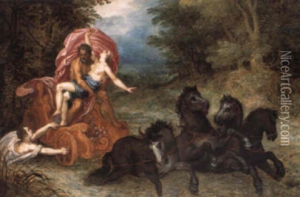 The Rape Of Proserpine Oil Painting - Hendrik van Balen the Elder
