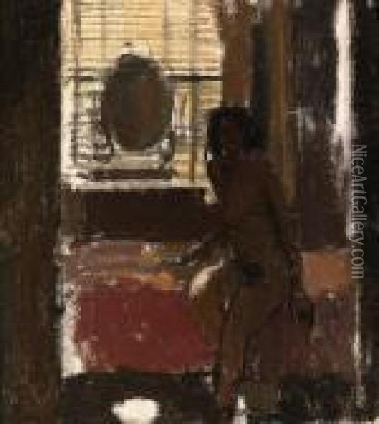 Mornington Crescent Nude, Contre-jour Oil Painting - Walter Richard Sickert