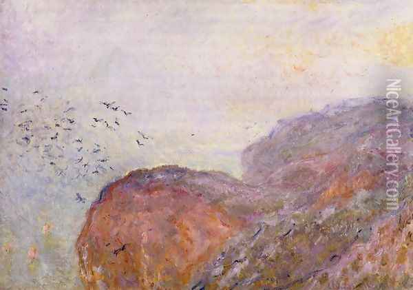 A Cliff Near Dieppe Oil Painting - Claude Oscar Monet