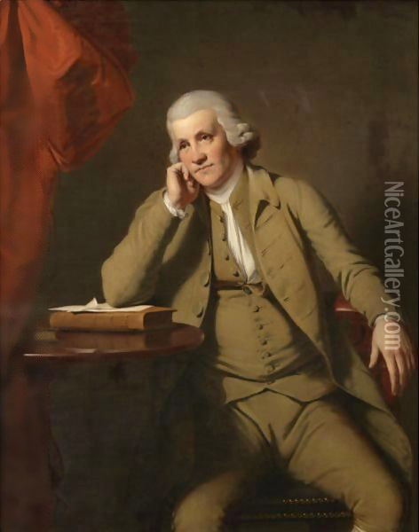 Jedediah Strutt, c.1790 Oil Painting - Josepf Wright Of Derby